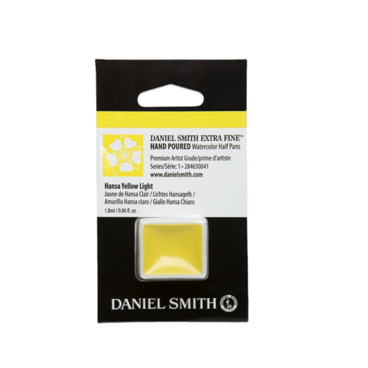 Daniel Smith Hand Poured Watercolor Half Pan — Hansa Yellow Light