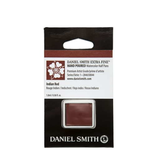 Daniel Smith Hand Poured Watercolor Half Pan — Indian Red