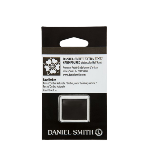 Daniel Smith Hand Poured Watercolor Half Pan — Raw Umber