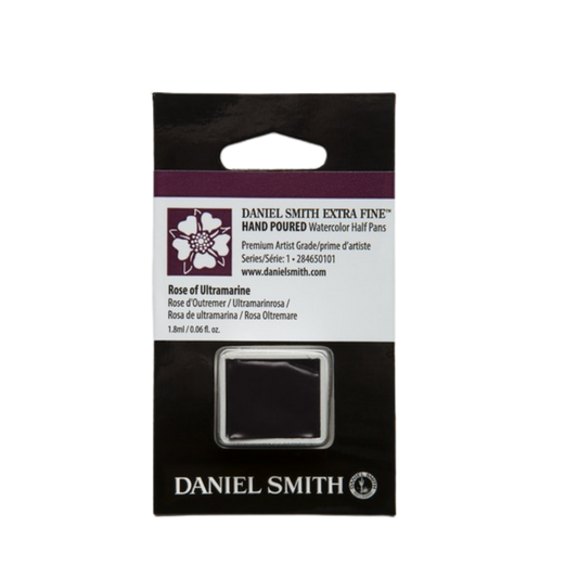Daniel Smith Hand Poured Watercolor Half Pan — Rose of Ultramarine