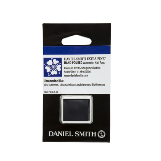 Daniel Smith Hand Poured Watercolor Half Pan — Ultramarine Blue