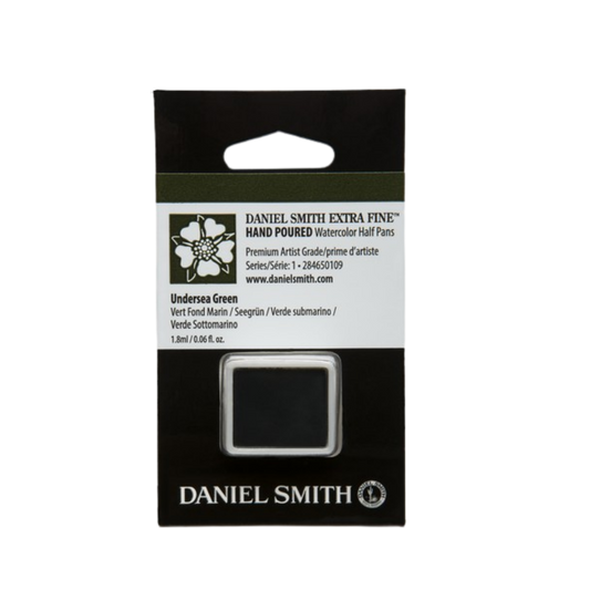 Daniel Smith Hand Poured Watercolor Half Pan — Undersea Green