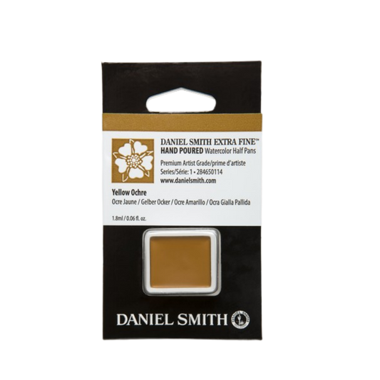 Daniel Smith Hand Poured Watercolor Half Pan — Yellow Ochre