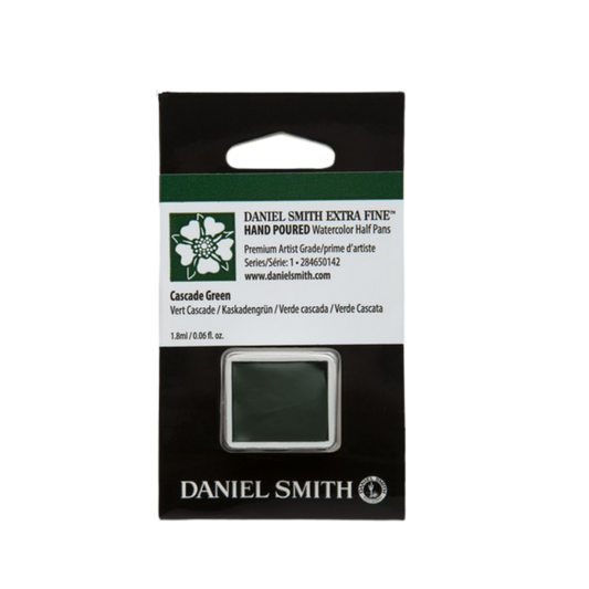 Daniel Smith Hand Poured Watercolor Half Pan — Cascade Green