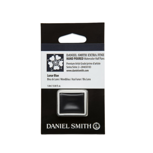 Daniel Smith Hand Poured Watercolor Half Pan — Lunar Blue