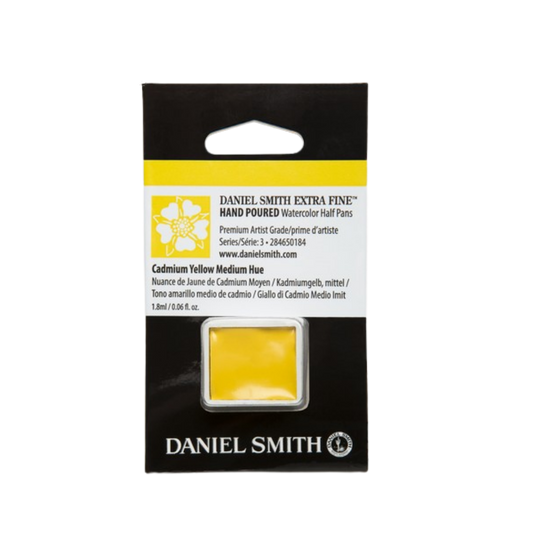 Daniel Smith Hand Poured Watercolor Half Pan — Cadmium Yellow Medium Hue