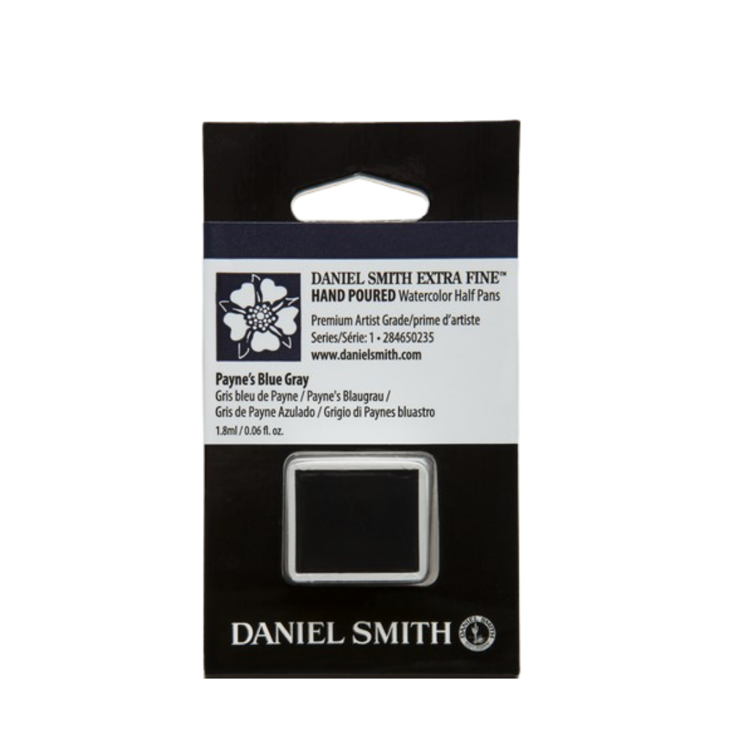 Daniel Smith Hand Poured Watercolor Half Pan — Paynes Blue Gray