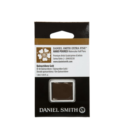 Daniel Smith Hand Poured Watercolor Half Pan — Quinacridone Gold