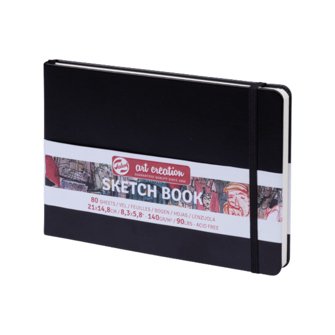Talens Art Creation Sketchbook — Black, 8.27 × 5.83 in