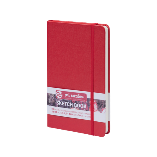 Talens Art Creation Sketchbook — Red, 5.11 × 8.27 in