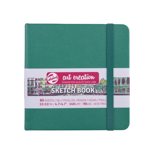 Talens Art Creation Sketchbook — Forest Green, 4.72 x 4.72 in