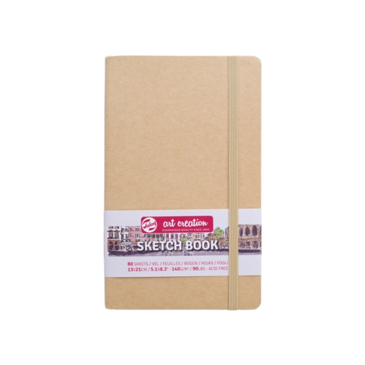 Talens Art Creation Sketchbook — Kraft Paper Cover, 5.11 × 8.27 in