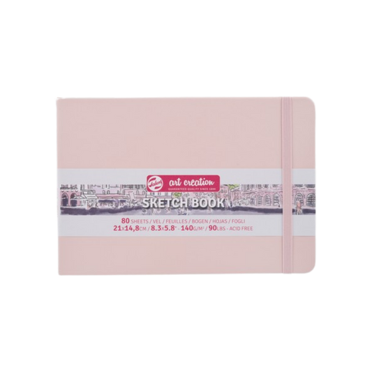 Talens Art Creation Sketchbook — Pink, 8.27 × 5.83 in
