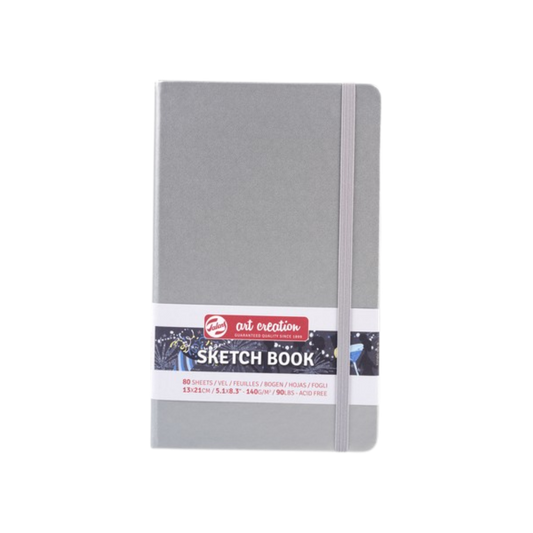 Talens Art Creation Sketchbook — Shiny Silver, 5.11 × 8.27 in