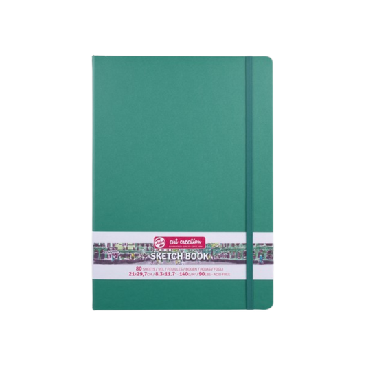 Talens Art Creation Sketchbook —  Forest Green, 8.27 × 11.69 in