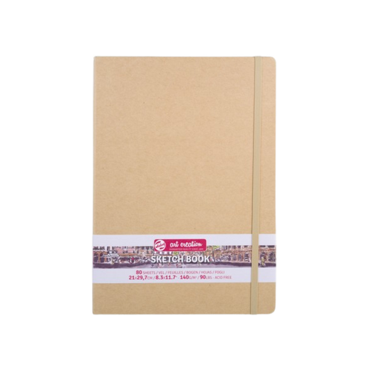 Talens Art Creation Sketchbook —  Kraft Paper Cover, 8.27 × 11.69 in