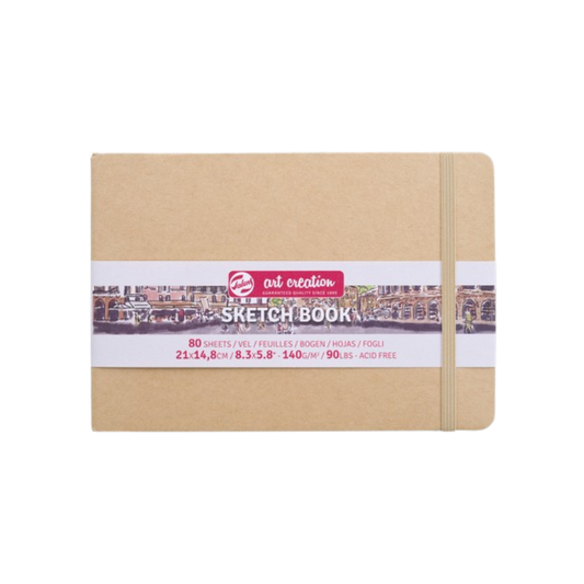 Talens Art Creation Sketchbook — Kraft Paper Cover, 8.27 × 5.83 in