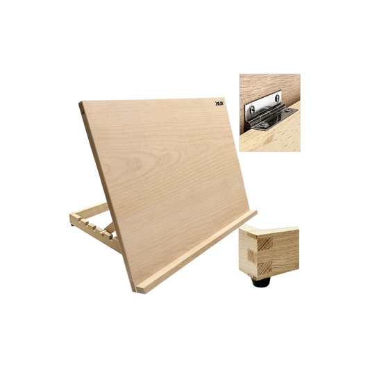 A3 Wooden Tabletop Easel with 5 Adjustable Angles