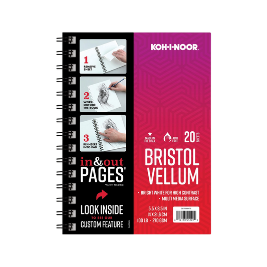 Koh-I-Noor® Bristol Vellum Pad — 5.5″ × 8.5″