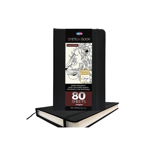 Zieler Classic Hardcover Art Sketchbook — 8.25″ × 5.10″
