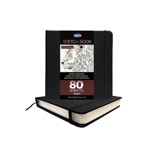 Zieler Classic Hardcover Art Sketchbook — 5.5″ × 5.5″