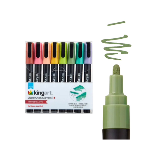 Liquid Chalk Markers 8 Vintage Colors