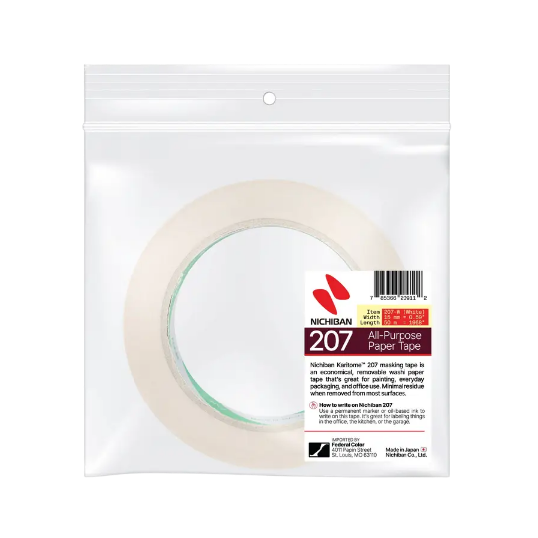 Nichiban #207 All-Purpose Paper Tape — White