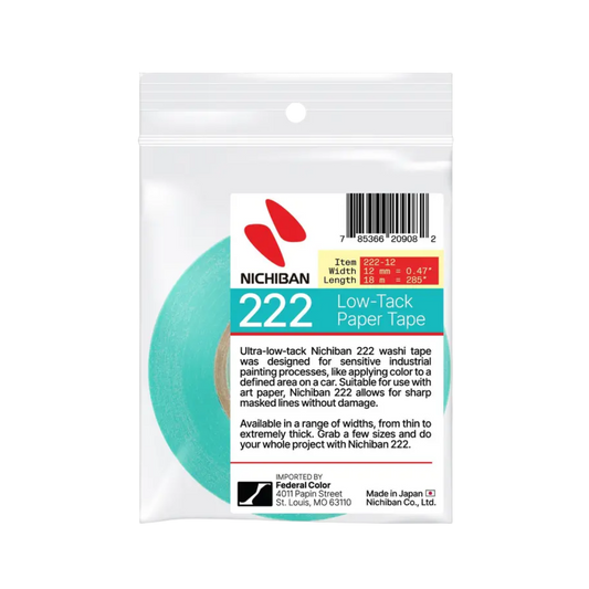 Nichiban #222 Ultra-Low-Tack Tape — 12 mm (0.47") x 18 m (285")