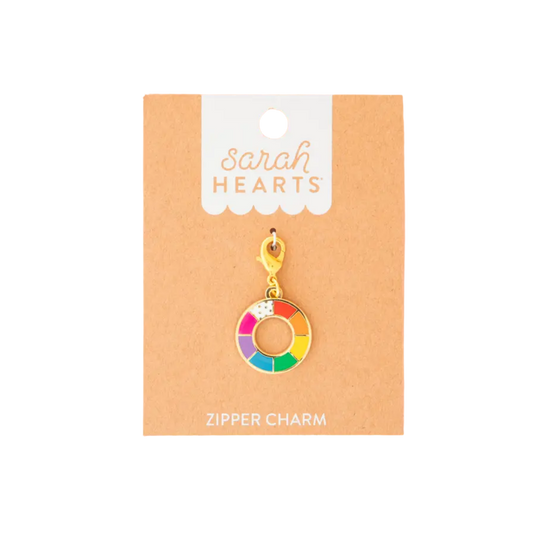 Color Wheel Removable Zipper Charm