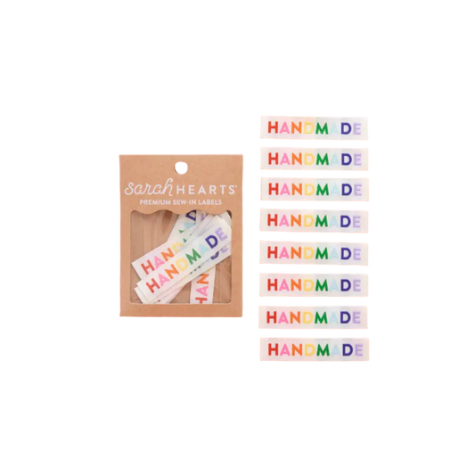 Handmade Woven Sewing Labels - Rainbow Colors