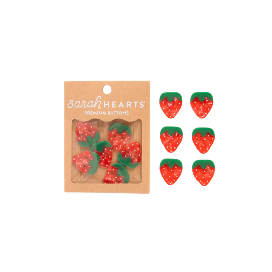 Strawberry Large 1" Buttons