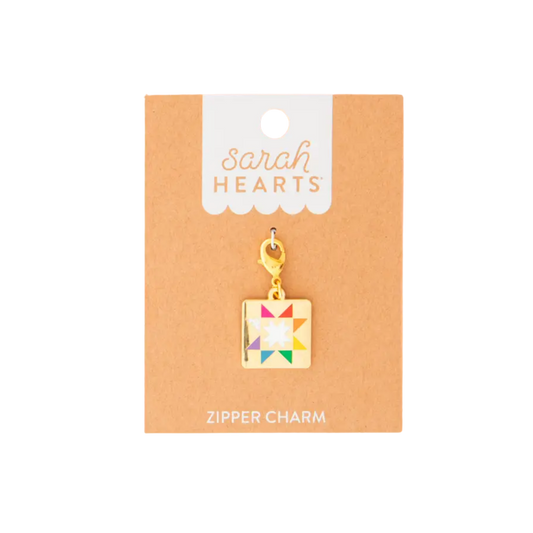 Quilt Star Removable Zipper Charm
