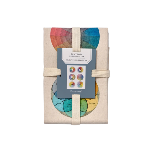 Organic Cotton Tea Towel - Colour Wheel Collection