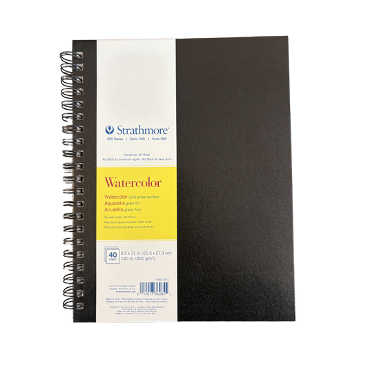Strathmore BK 300 Watercolor Pad – 8.5″×11″ (20 Sheets)