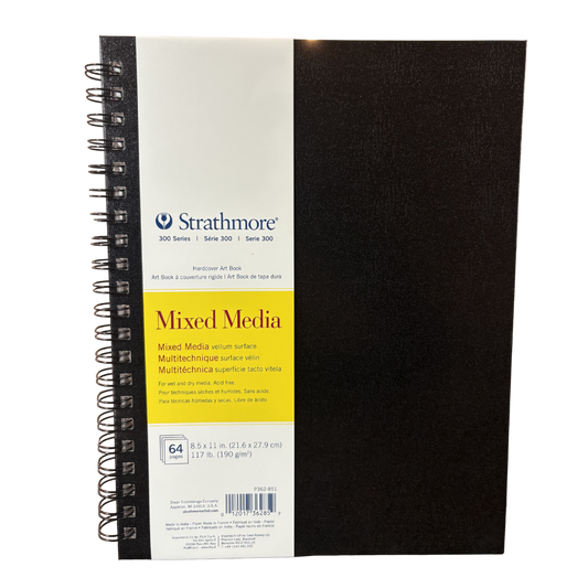 Strathmore BK 300 Mixed Media Pad – 8.5″×11″ (32 Sheets)