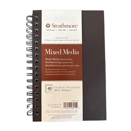 Strathmore BK 400 Mixed Media Pad – 5.5″×8.5″ (20 Sheets)