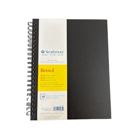 Strathmore BK 300 Bristol Smooth Pad – 8.5″×11″ (24 Sheets)