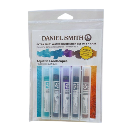 Daniel Smith Extra Fine Watercolor Stick – 5 Piece Aquatic Landscapes Set