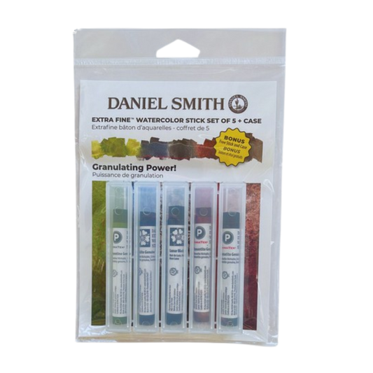 Daniel Smith Extra Fine Watercolor Stick – 5 Piece Granulating Power Set