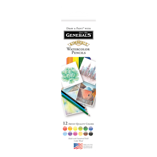 General's Kimberly Watercolor Pencil set of 12