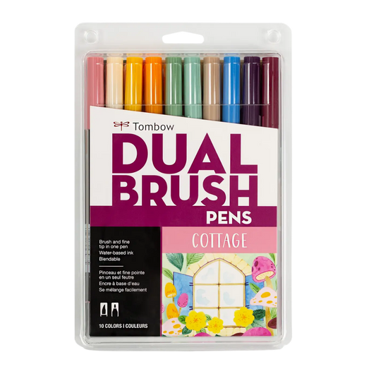 Dual Brush Pen Art Markers: Cottage - 10-Pack