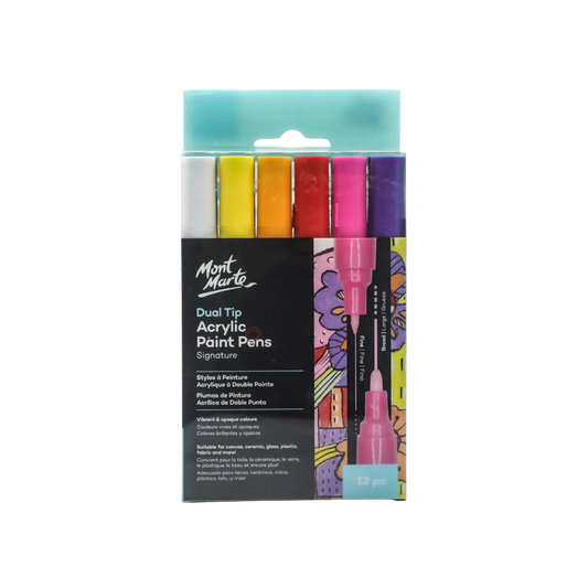 Dual Tip Acrylic Paint Pens — Signature 12pc