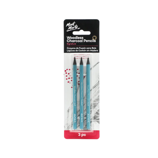 Woodless Charcoal Pencils — Signature 3pc