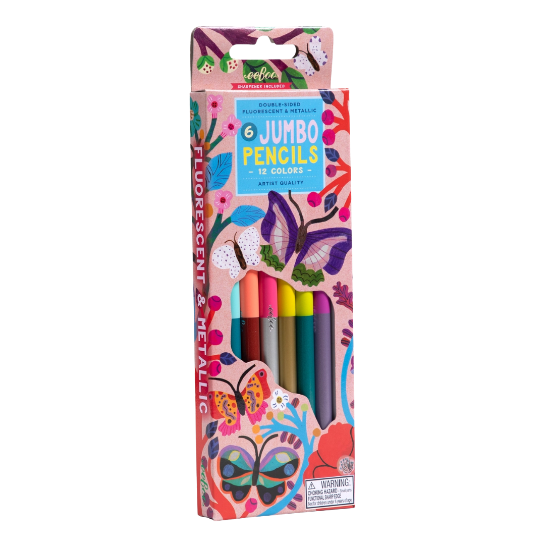Jumbo Double-Sided Color Pencils — 12 Colors