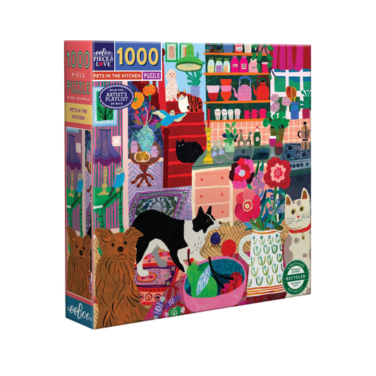 Pets in the Kitchen 1000 Piece Puzzle