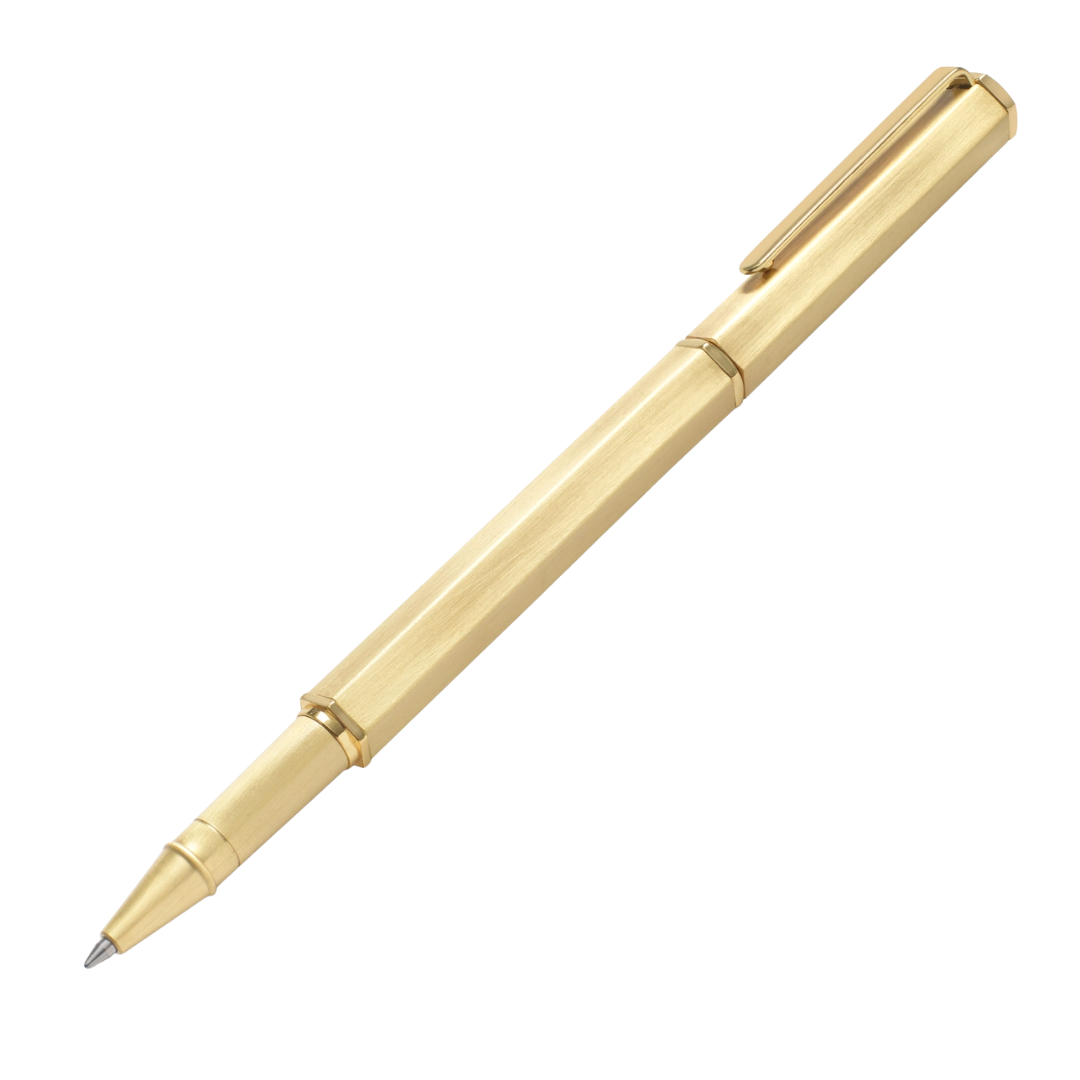 Classic Rollerball Pen with Clip – Gold