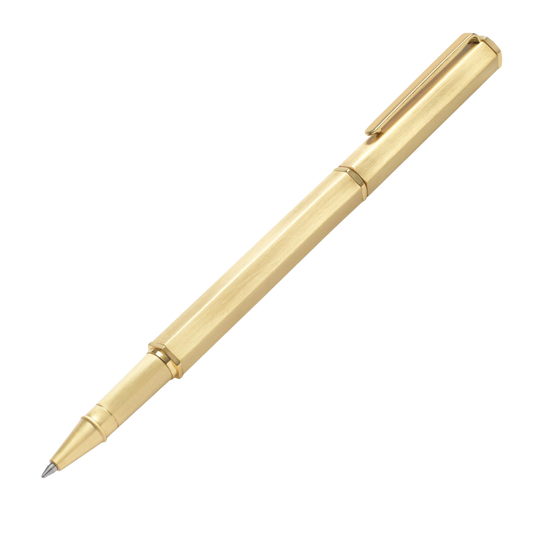Classic Rollerball Pen with Clip – Gold