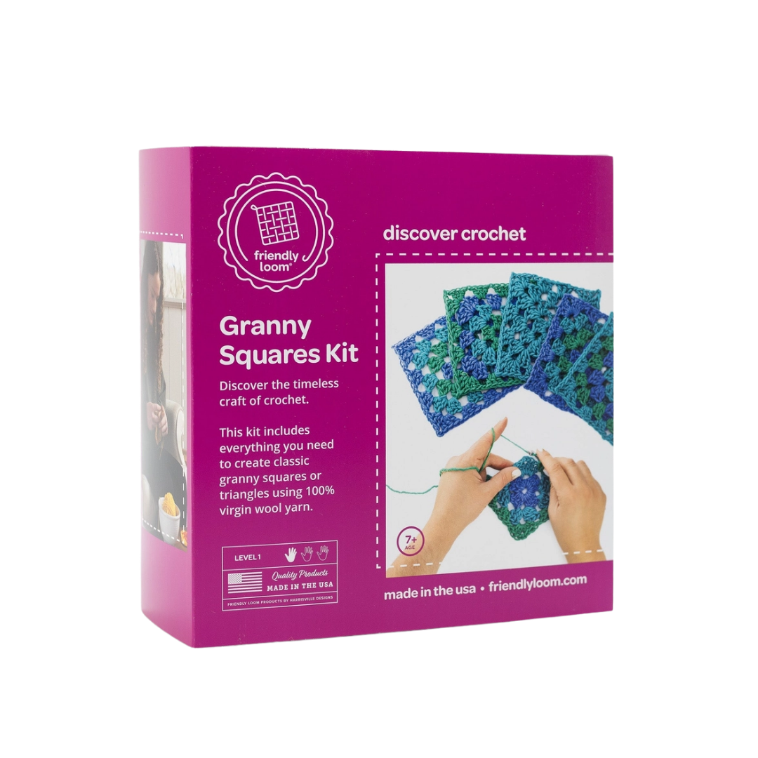 Granny Square Crochet Kit – Ocean