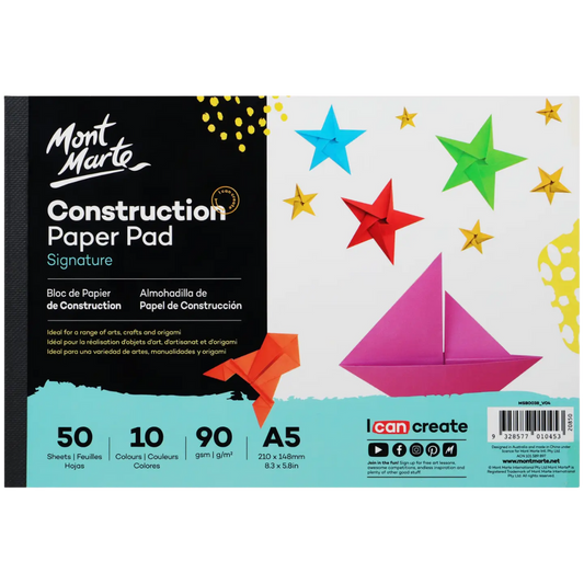 Construction Paper Pad Signature A5 (8.3 X 5.8in) 50 Sheets