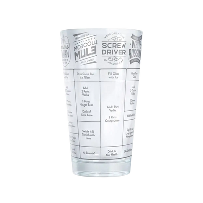 Good Measure Recipe Glass - Vodka